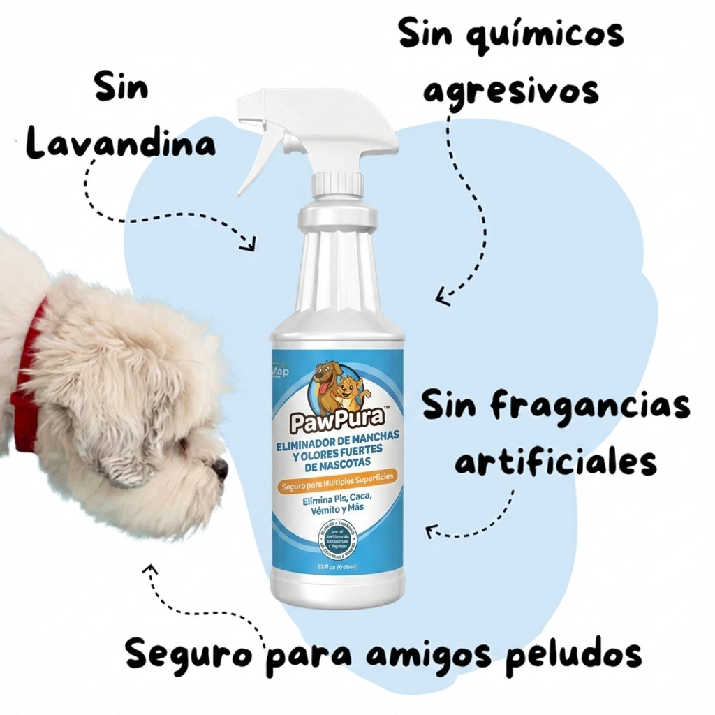 PawPura: La solución definitiva para las manchas y olores de tus mascotas