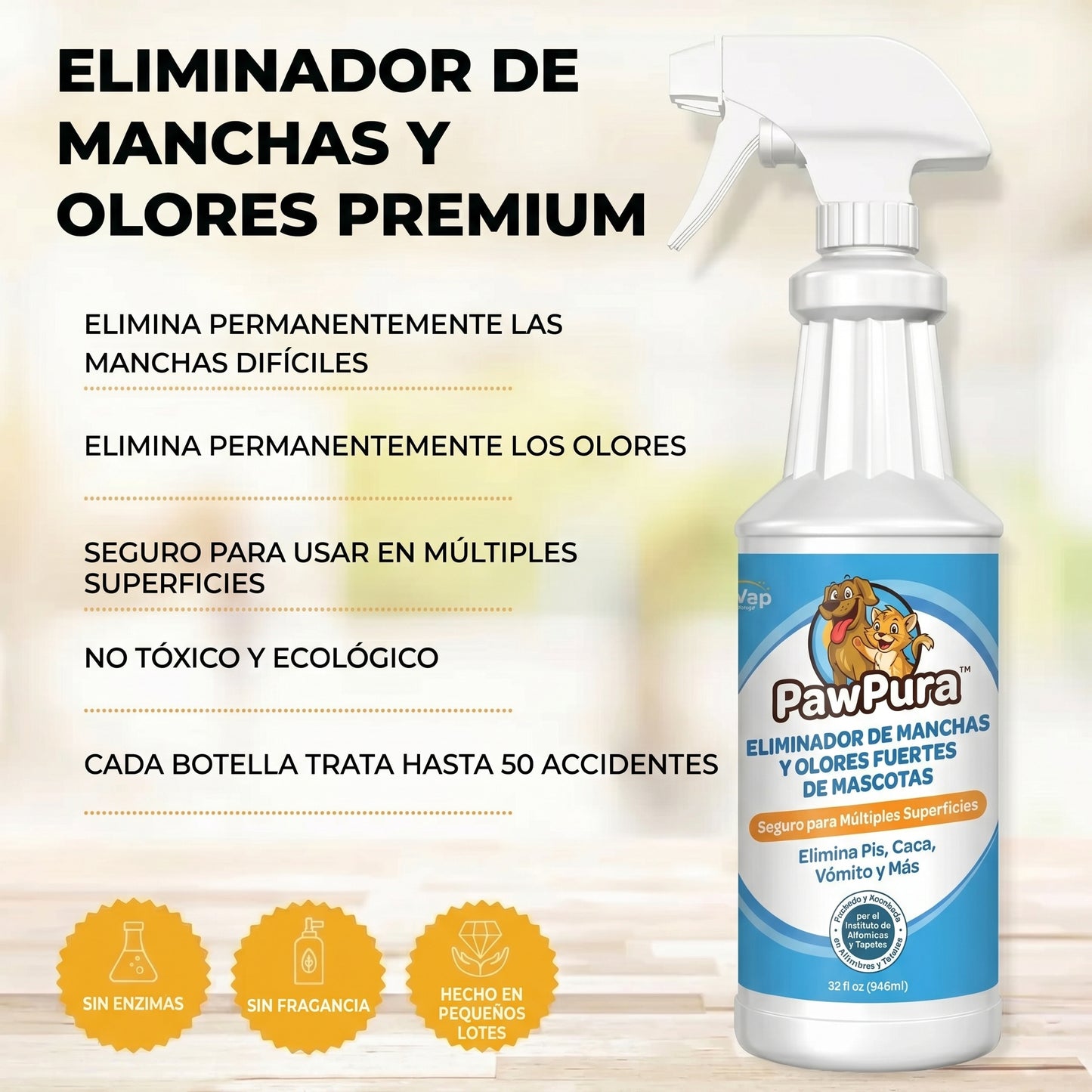 PawPura: La solución definitiva para las manchas y olores de tus mascotas